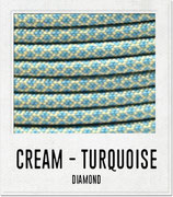 Cream - Turquoise Diamond