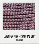 Lavender Pink - Charcoal Grey Diamond