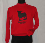 Sudadera Toro Negro Roja