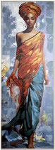 Femme africaine 50x150 cad03.3425