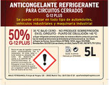 ANTICONGELANTE REFRIGERANTE AMALIE 50% ORGANICO G12 5 litros