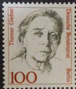 Berlin FddG 100 Pf   -  Therese Giehse  **