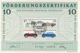 DSH Förderungszertifikat - 1982    10 DM  Bonn