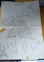 Autogramme Faksimile  von Fussballern  -  Bezug 17. April 1978 - Hamburg