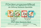 DSH Förderungszertifikat - 1976    10 DM  Berlin