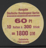 Berlin 0611  -  60 Pf Burgen und Schlösser  - R300er  Verschlußteller  Type VI