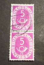 Bund 0125  sP   5 Pf  Posthorn  gest