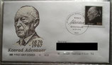 BD 1601 FDC Konrad Adenauer 25. Todestag