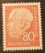 Bund 0264xv 80 Pf Heuss II