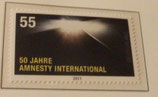 Bund 2873  55 cent  50 Jahre Amnesty International  **