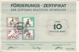 DSH Förderungszertifikat - 1985    10 DM  Berlin