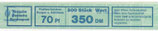 Bund 0918    70 Pf   Banderole  der 500er Rolle  Type  VI