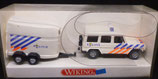 Wiking 0066  MB 230 G mit Viehhänger  - Pferdetransporter rot
