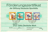 DSH Förderungszertifikat - 1976    10 DM  Bonn