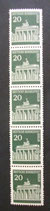 Berlin  287  R05    20 Pf Brandenburger Tor  mit Nummer  **