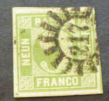 AD Bayern 005   9 Kreuzer grünton  gest.