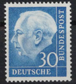 Bund 0187  30 Pf Heuss **