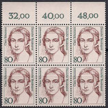 Bund 1305 Clara Schumann   80 Pf   **  in Bogenteil  **