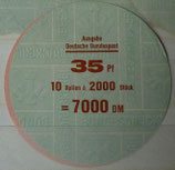 Bund 1139    35 Pf   Verschluss- Stangendeckel  2000er Rolle