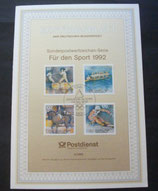 Bund 1592ff Sportmarken 1992     - ETB