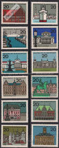Bund 0416ff Hauptstädte der Länder der Bundesrepublik Deutschland um 1964  (12 Werte)  **