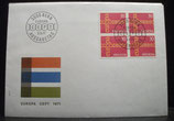 Schweiz CEPT 1971  Vierblock FDC  2 FDC