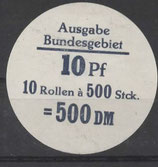 Bund 0913    10 Pf   Verschluss- Stangendeckel