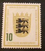 Bund 0213   10 Pf  Landesausstellung von Baden - Württemberg    **