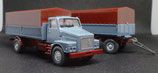 Wiking 462  Volvo N 10  Pritschenlastzug   -  Hängerzug - Stahlpritsche mit Plane