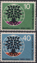 Bund 0326f   Weltflüchlingsjahr  (2 Werte)  **