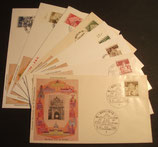 Berlin 0270ff -  FDCs -  Bauwerke aus 12 Jahrhunderten II