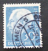 Bund 0187 -  30 Pfg  gest.  Heuss