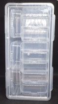 Klarsichtschachtel -  5,3cm x 5,3cm x 1,9cm  (11 Stück )  lose oder in Box