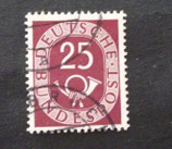 Bund 0131     25 Pf  Posthorn  gest