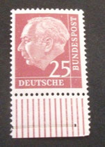 Bund 0186  UR  25 Pfg