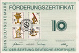 DSH Förderungszertifikat - 1981    10 DM  Berlin