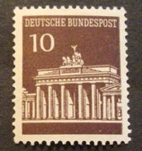 Bund 0506v RA01  10 Pf Brandenburger Tor  Rollenanfangsmarke 500