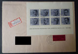Bund  0431ff FDC  R-Brief Eilbrief Block  3 Widerstandskämpfer