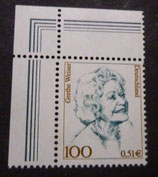 Bund 2149  Grethe Weiser    100 Pf / 0,51 Euro  **  vom Eckrand