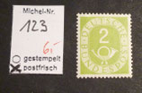 Bund 0123    2 Pf  Posthorn **