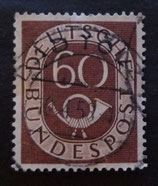 Bund 0135    60 Pf  Posthorn  gest