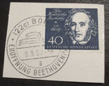 Bund 0319 ex Block 2  - F. Mendelssohn Bartholdy auf Briefstück mit SST