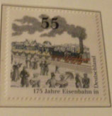 Bund 2833  55 ct  175 Jahre Eisenbahn in D   **