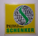 Aufkleber Schenker   gelb/grün