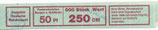 Bund 0916    50 Pf   Banderole  der 500er Rolle  Type VI