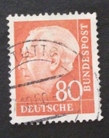 Bund 0264  80 Pf   gestempelt