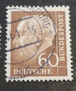 Bund 0262   60 Pf Heuss II  gest.