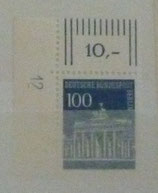 Berlin  290     100 Pf Brandenburger Tor  Bogenware RMvB  ERol  **  Dz 12