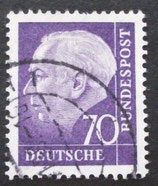 Bund 0263  70 Pf   gestempelt