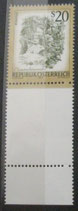 Austria 1565   Unterrand mit Leerfeld  20 S Landschaften  - Myrafälle bei Muggendorf